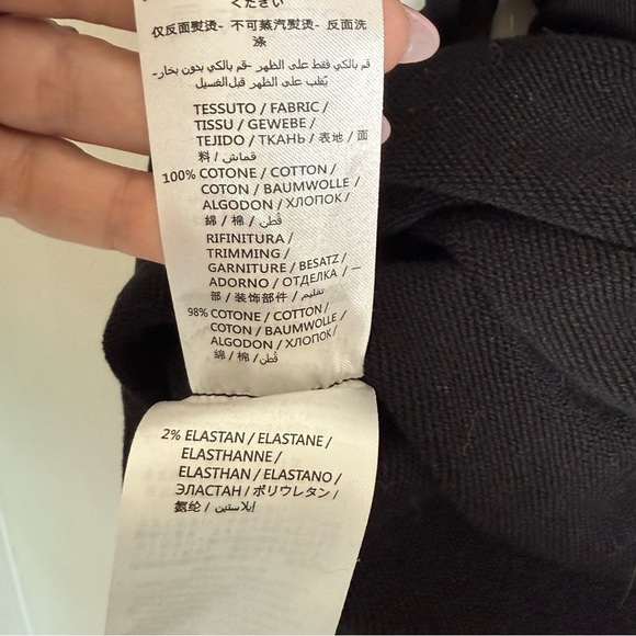 NWT Alexander McQueen Black Swallows Sweatshirt Dress Size XXS - Picture 5 of 8